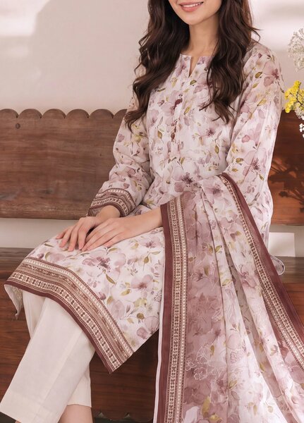 VS Textiles Unstitched Printed Lawn 3 Piece Suit VS26UL D-06 - Casual Collection