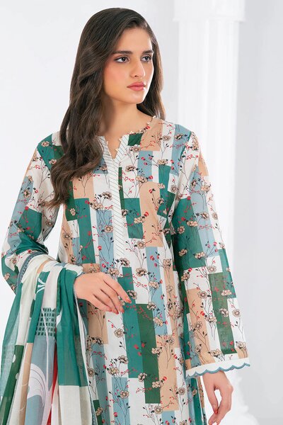 3 Piece Printed Lawn Suit