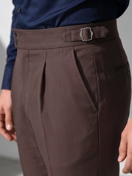 Dark Brown Imported Gurkha Pant  (FDT-479)