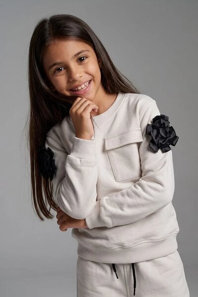 Girl's Rosette Fleece Twin Set