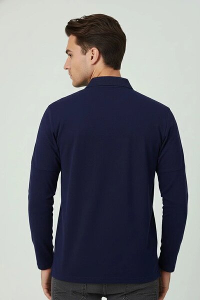 Men's Shoulder Piping Polo Shirt
