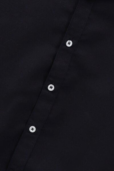 Navy Blue Chambray Shirt