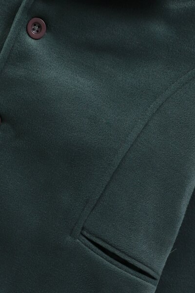 Boys Teal Felt Coat