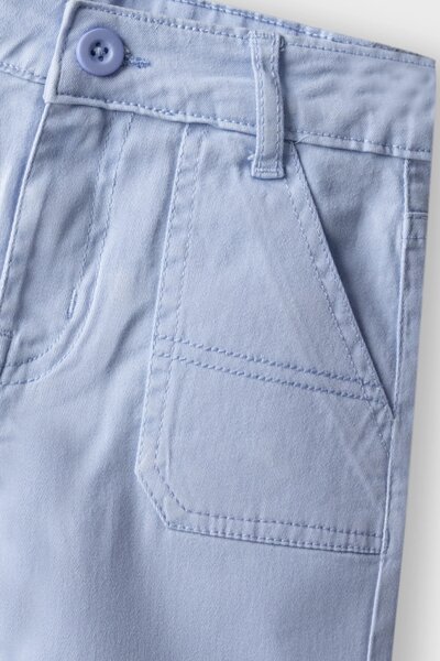 Boys Sky Blue Twill Shorts