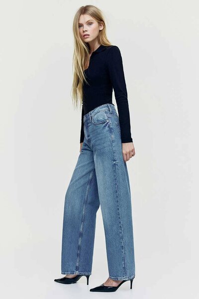 Cut Label Women's Barueri Wide Leg Denim