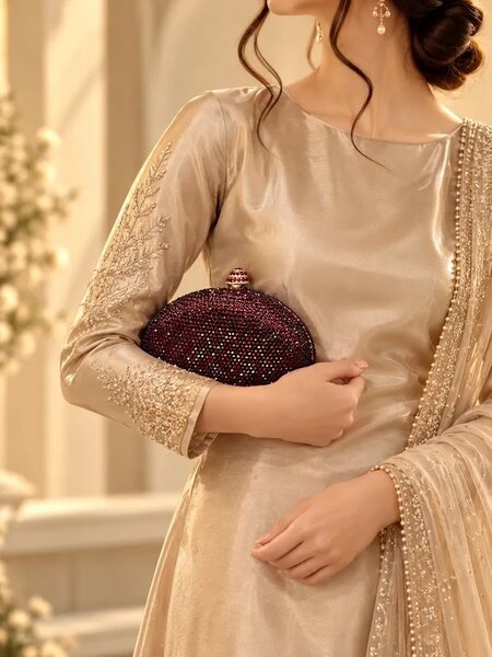 Oval Burgundy