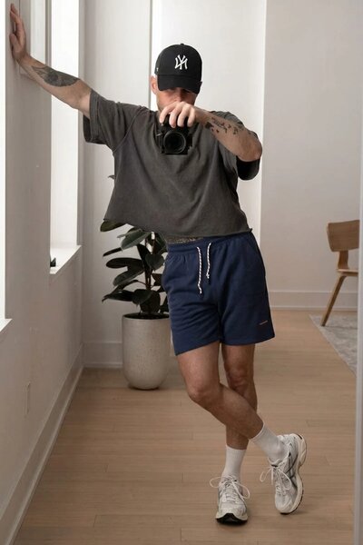 Bike Men's Printed Fleece Shorts