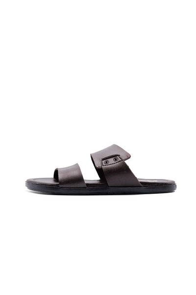 Black Camel Men's Double Strap Premium Slides