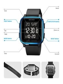 Shein - Men Square Electronic Watch
