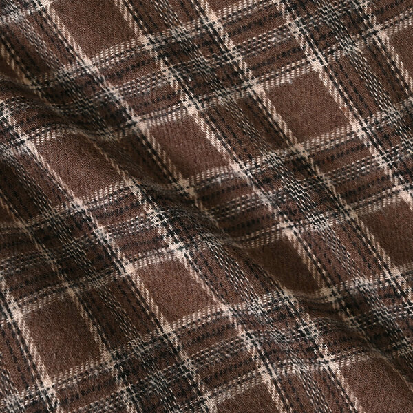 Infant Boys Flannel Suit-Brown Checkered S2-2