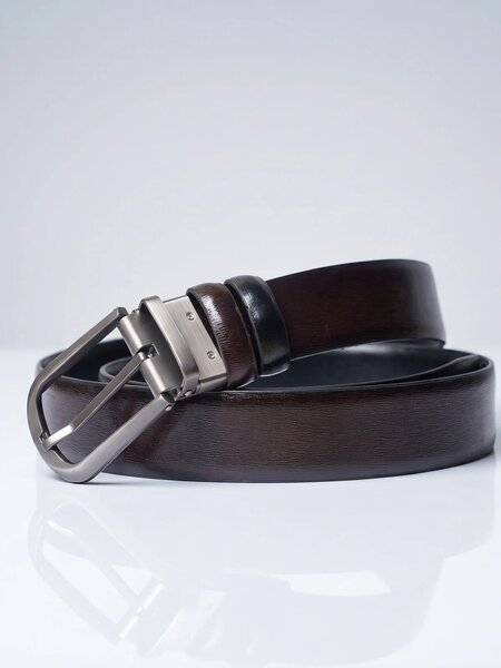 Black & Dark Brown Reversible Belt (BELT-934)