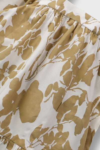 Girls Camel Leaf Printed Co-ord Set