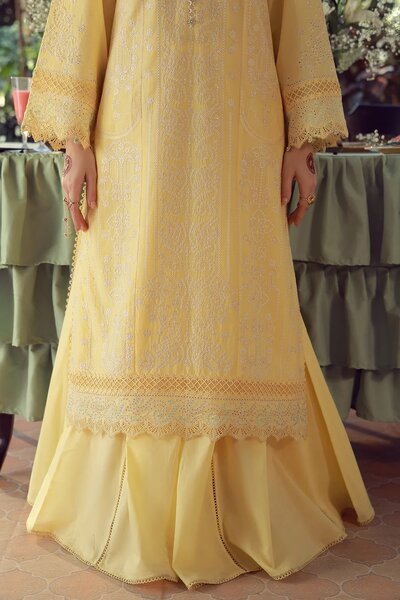 Sahar Unstitched Chikankari Lawn Butterlicious 3 Piece Suit CK-26-V2-10 - Summer Collection