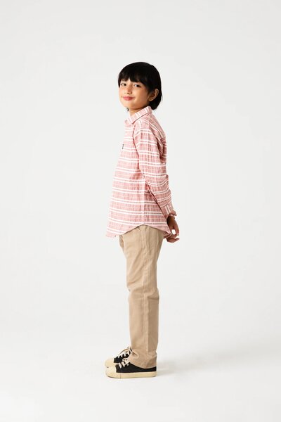 Boys Crimson Line Casual Cotton Shirt