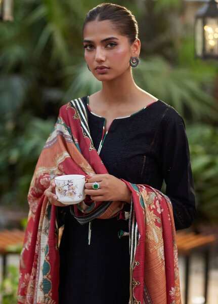 Lumiere by Gulaal Chikankari Lawn Suits Unstitched 3 Piece GL25LC D-06 Solene - Summer Collection