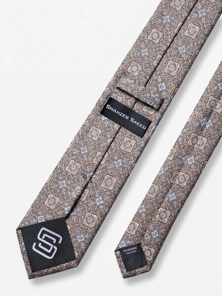 Light Brown Designer Self Tie (TIE-1881)