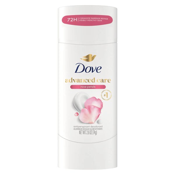 Dove - Advanced Care Rose Petals Antiperpirant Stick - 2.6 Oz (74g)