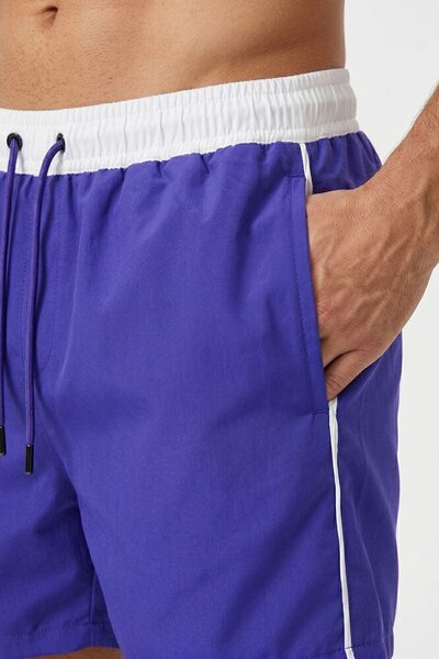 Men's Contrast Activewear Swim Shorts