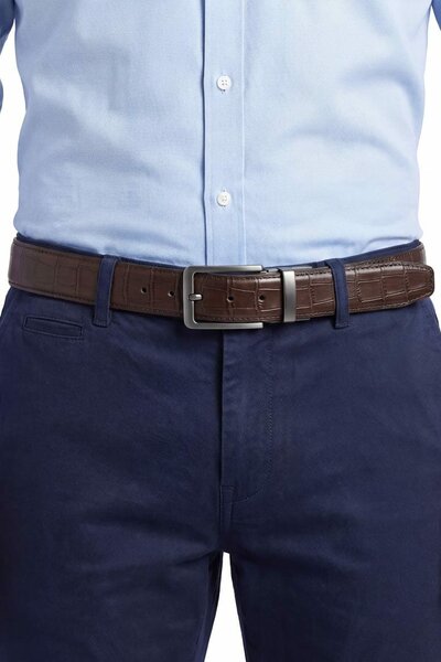 Men's Crocodile Dual Side Belt