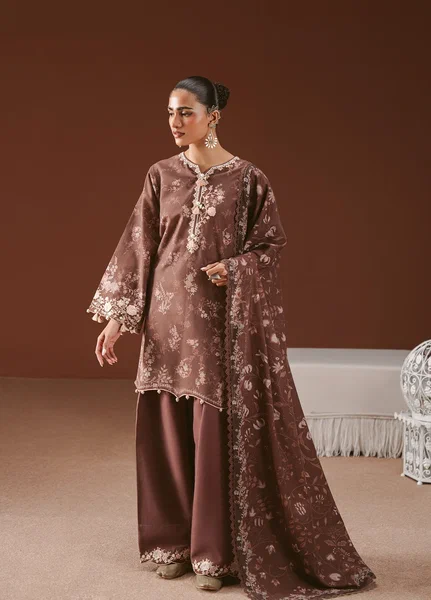 Cross Stitch Unstitched Printed Khaddar 3 Piece Suit CS26UW Shadow Tale - Winter Collection