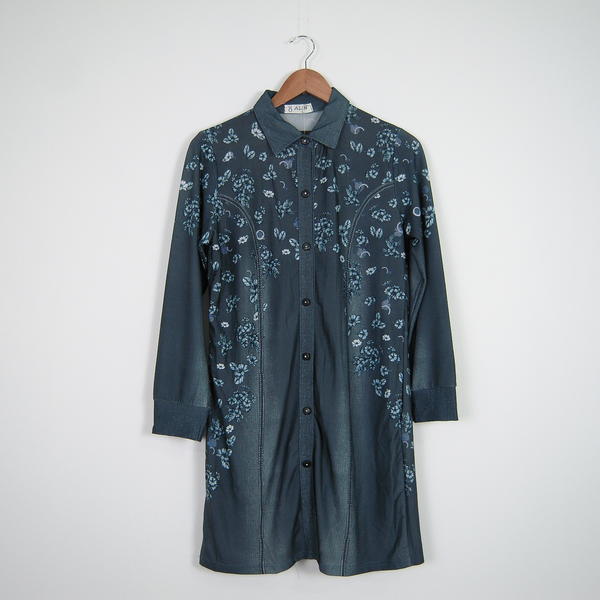 Fashinza - Floral Print Button Front Shirt