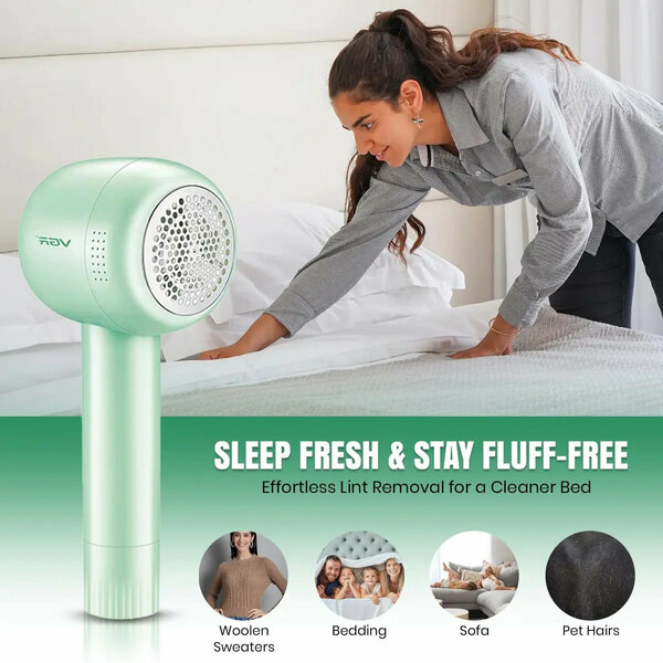 VGR - V-813 Professional Lint Remover for Clothes, Rechargeable Fabric Shaver with Stainless Steel Blades