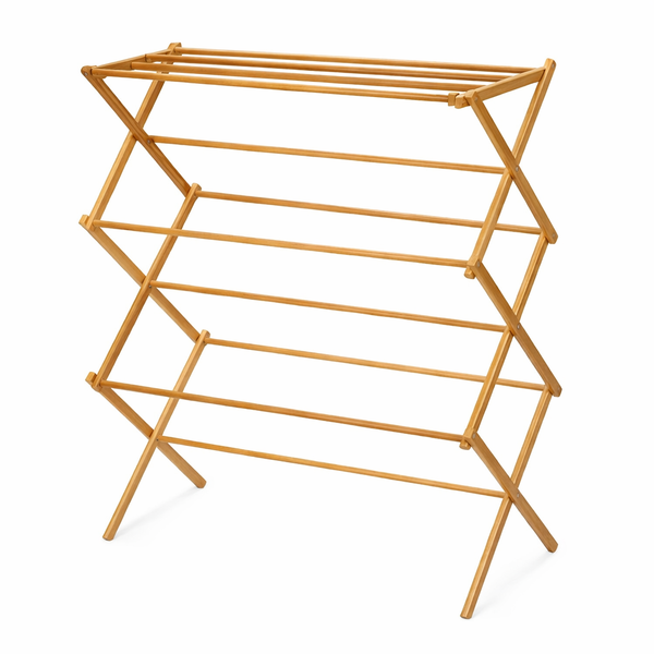 Bamboo Folding Towel Rack