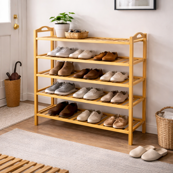 5-Tier Bamboo Shoe Rack