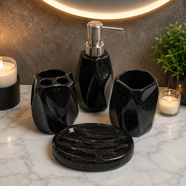 4PCS Home Fashion Bath Set 75817 | Bathroom Accessories Set
