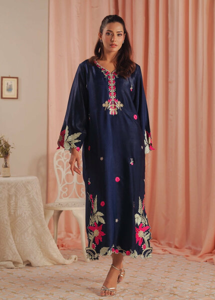 Sprinkles Women RTW Embroidered Suede 1 Piece Suit Deep Petal Summer Collection