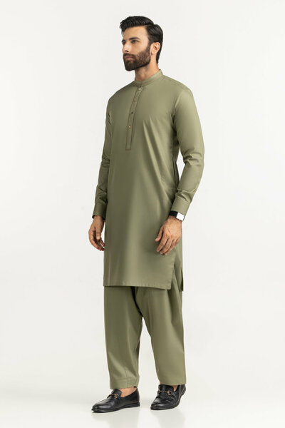Regular Fit Embroidered Suits