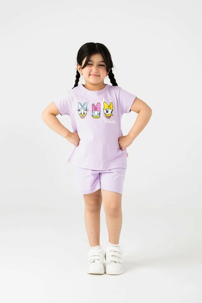 Girls Lilac Playday Jersey Co-ord Set