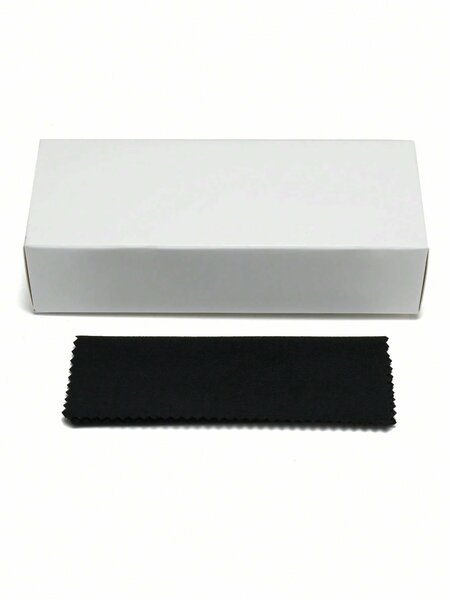 Shein - 1Pc Men'S Square Thick Frame High Quality Personalized Minimalist Fashion Glasses