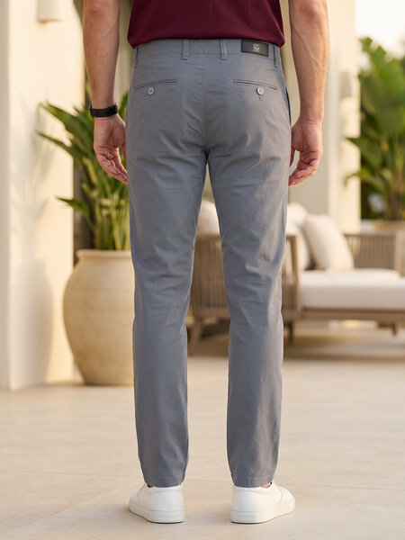Light Grey Smart Fit Chino Pant-74