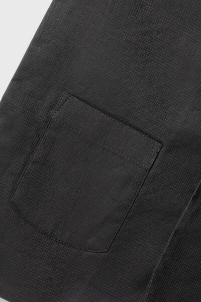 Boys Shadow Black Button Waistcoat