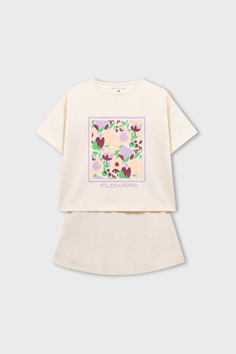 Girls Gentle Petal Jersey Co-ord Set