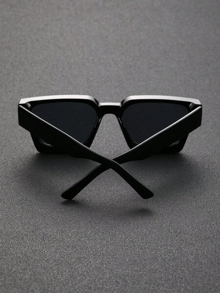 Shein - 1 Pair Classic Men'S Square Black Glasses