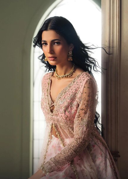 Luminara by Ayzel Unstitched Embroidered Organza 3 Piece Suit AAF26UWL RHEALM AYZ-175 - Wedding Collection