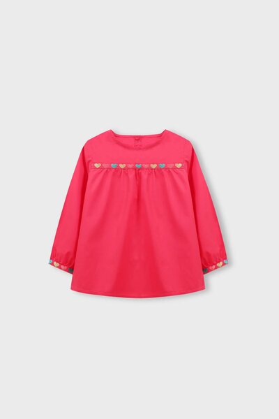 Red Heartline Cotton Top