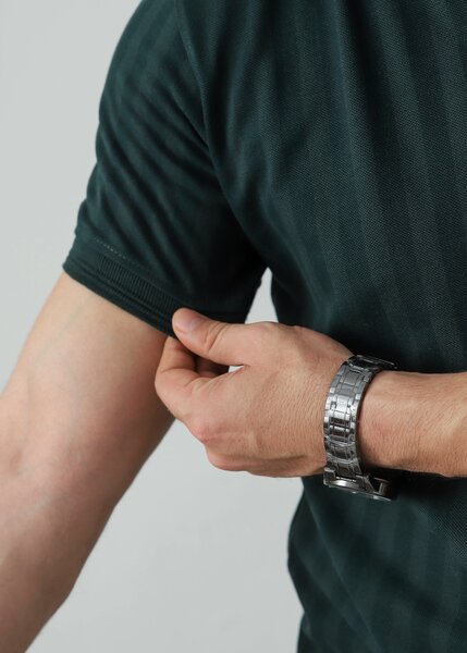 Zenetti Mens RTW Solids Cotton Polo Forest Green WZ-003 - Casual Collection
