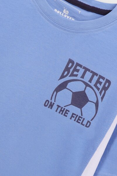 Boys Football Field Drop Tee
