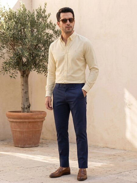 Lemon Oxford Shirt (CSB-276)