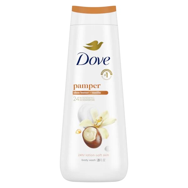 Dove - Pampering Shea Butter & Vanilla Body Wash - 20 Fl Oz (591ml)