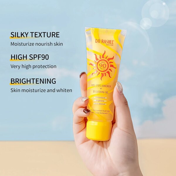 Dr Rashel - Vitamin C & Niacinamide Dual-Tube Sunscreen SPF 90+