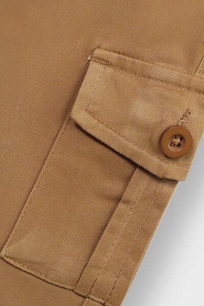 Boys Mustard Twill Cargo Pants