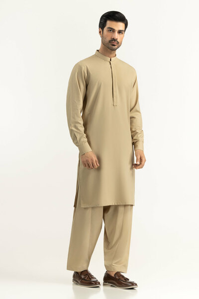 Regular Fit Embroidered Suits