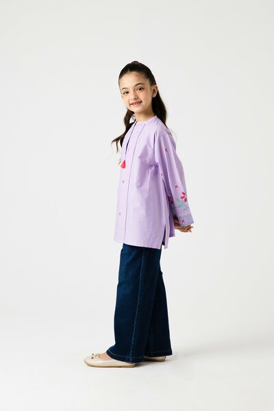 Light Purple Grace Embroidered Top