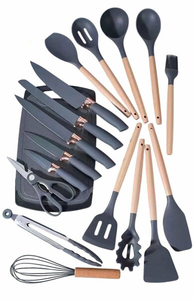 Home.Co - 19-Pcs Kitchen Utensils Set (Random Color)