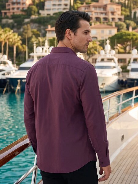 Wine Red Oxford Shirt (CSB-336)