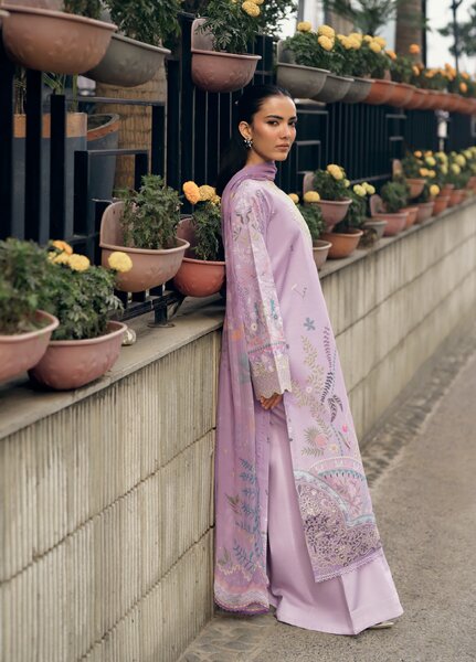 Zync by Florent Unstitched Embroidered Lawn 3 Piece Suit FL26ZU FZ-7B - Summer Collection